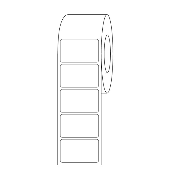 Thermal Jacket Labels 1-1/2" x 2-1/2"